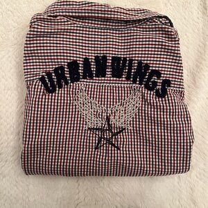 Delta Kids Red and Blue Plaid kids Dress Shirt